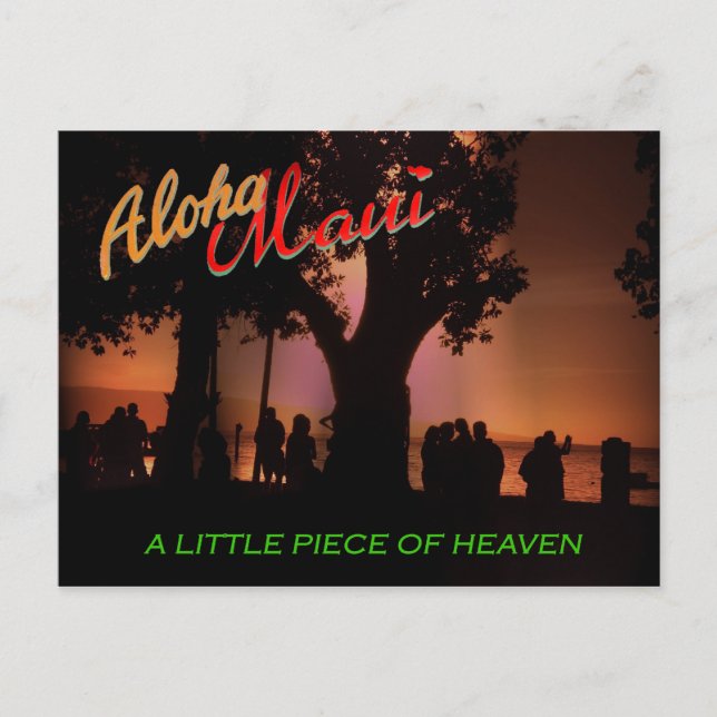 Aloha Maui Postcard (Front)