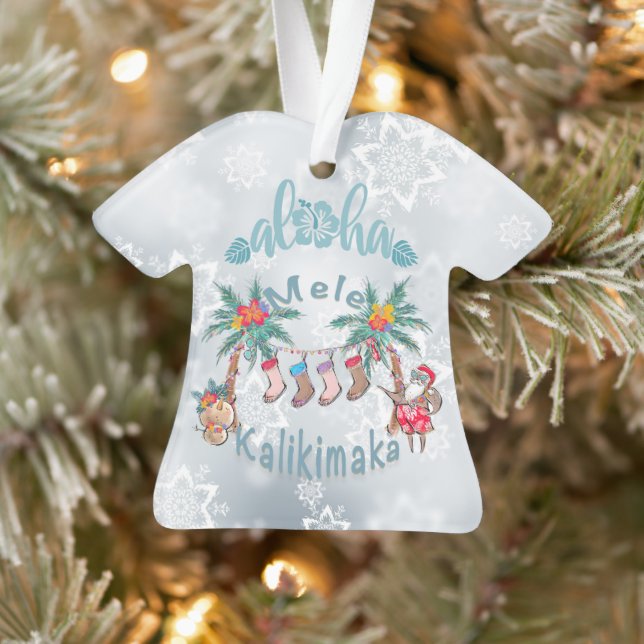 Aloha Mele Kalikimaka Ornament (Tree)