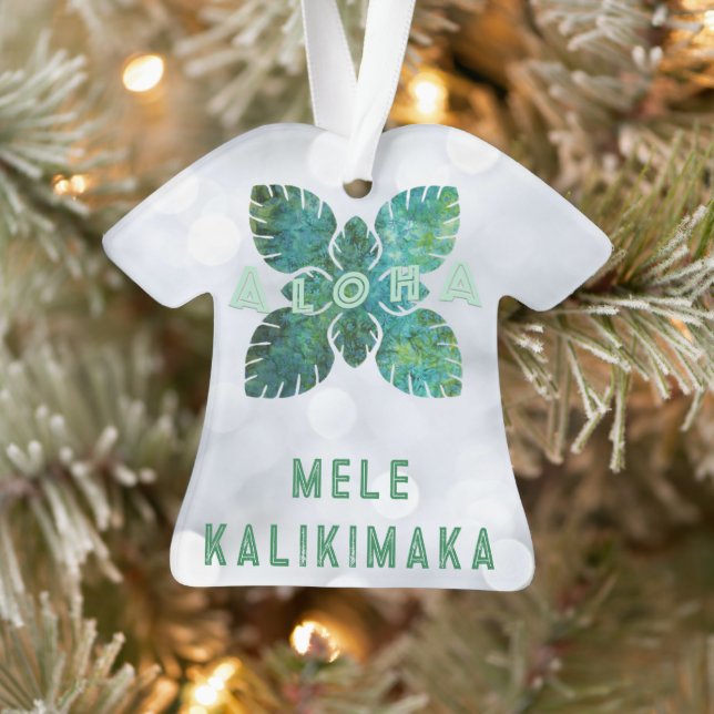Aloha Mele Kalikimaka Ornament (Tree)
