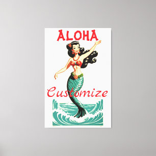 Aloha Mermaid Thunder_Thunder_Cove Canvas Print