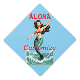 Aloha Mermaid Thunder_Thunder_Cove Graduation Cap Topper