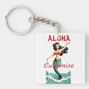 Aloha Mermaid Thunder_Thunder_Cove Keychain