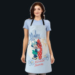 Aloha Minnie Mouse Surf Style Apron<br><div class="desc">Bright, breezy, and full of island vibes, this cheerful artwork features Minnie Mouse soaking up the sunshine with a surfboard and tropical flair. With playful hand-drawn accents, sunny details, and a relaxed beach-day color palette, this design captures the spirit of aloha and carefree fun. Perfect for customizable Zazzle products like...</div>