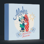 Aloha Minnie Mouse Surf Style Binder<br><div class="desc">Bright, breezy, and full of island vibes, this cheerful artwork features Minnie Mouse soaking up the sunshine with a surfboard and tropical flair. With playful hand-drawn accents, sunny details, and a relaxed beach-day color palette, this design captures the spirit of aloha and carefree fun. Perfect for customizable Zazzle products like...</div>