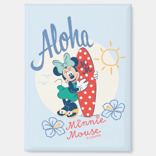 Aloha Minnie Mouse Surf Style Magnet