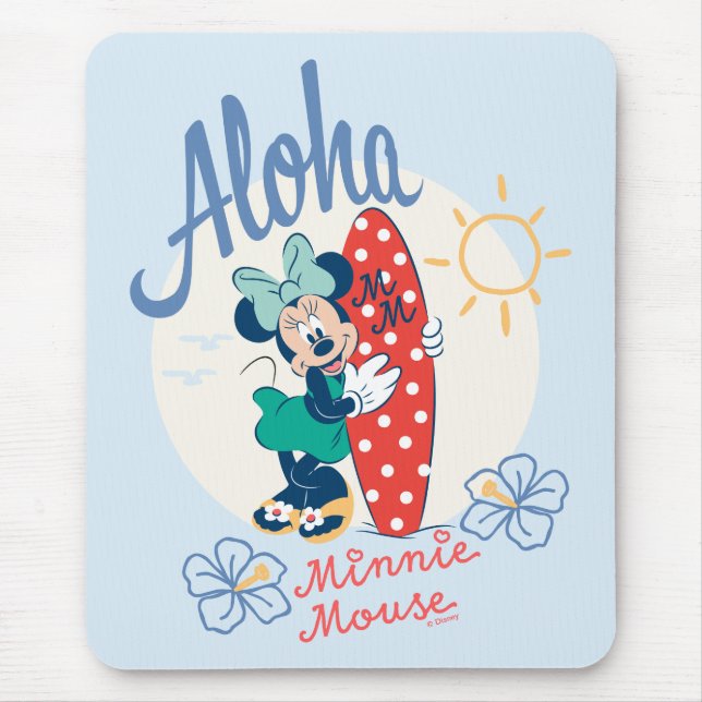 Aloha Minnie Mouse Surf Style Pad (Front)