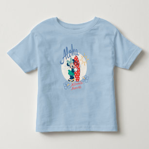 Aloha Minnie Mouse Surf Style Toddler T-shirt