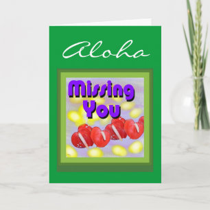 Aloha (missing you) Card