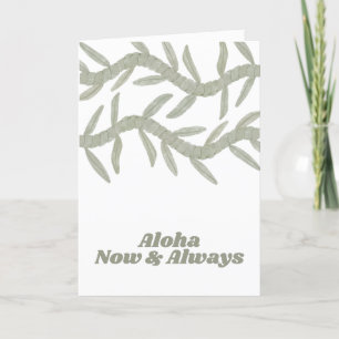 Aloha Now & Always Thank You Card