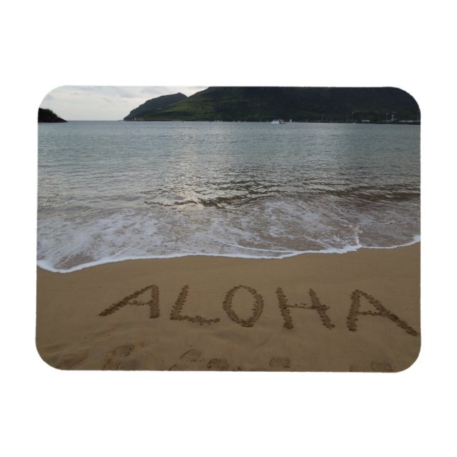 Aloha on the Beach in Kauai Magnet (Horizontal)