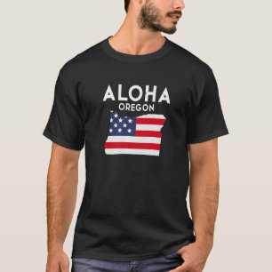 Aloha Oregon USA State America Travel Oregonian Pr T-Shirt