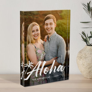 Aloha Palm Tree Holiday Photo