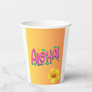Aloha Paper Cups