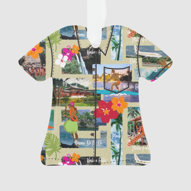 Aloha Paradise Hawaiian Carte Postale Aloha Shirt (devant)