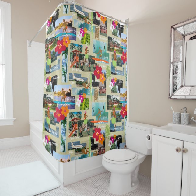 Aloha Paradise Hawaiian Vintage Postcard (In Situ)