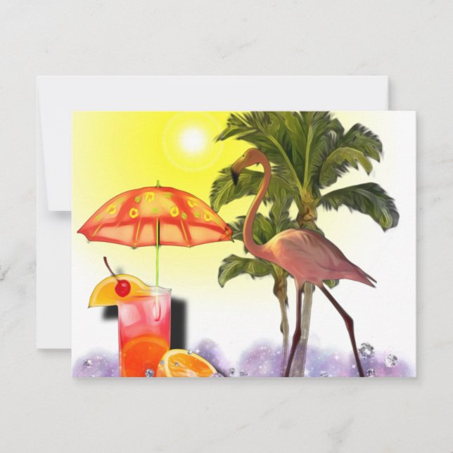 Aloha Party Invitation  (Front)