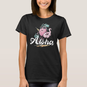 Aloha Pineapple And Flamingo For Beach   Ananas T-Shirt