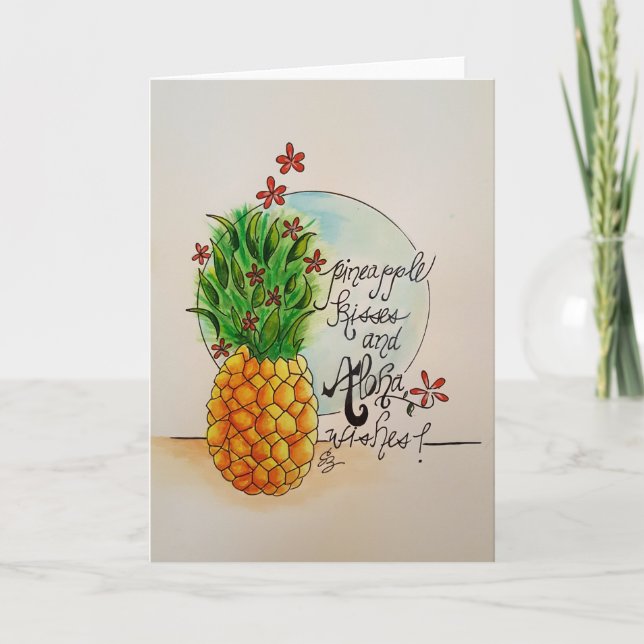 Aloha Pineapple Card (Front)