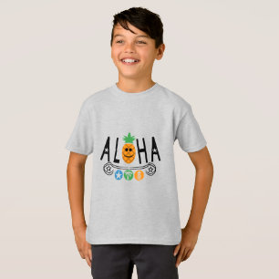 Aloha Pineapple Design - Kids' Basic T-Shirt