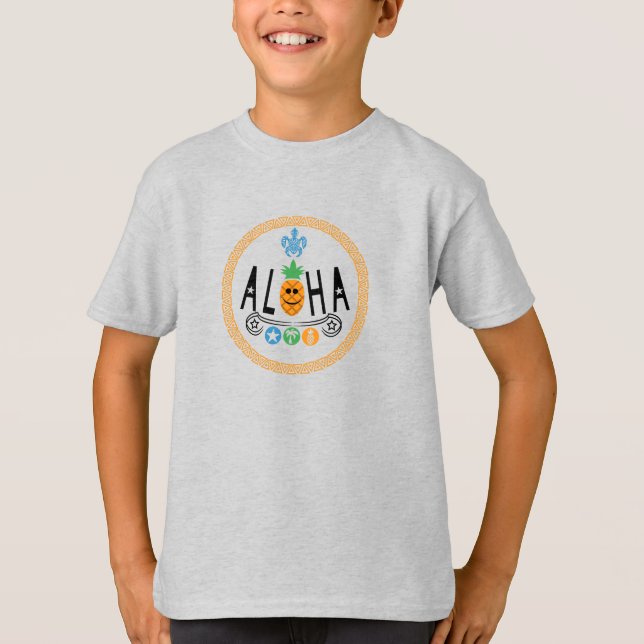 Aloha Pineapple Design - T-shirt de base pour enfa (Devant)