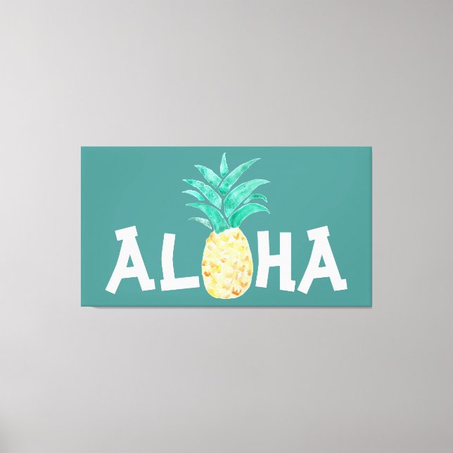 Aloha Pineapple Painting Canvas (Front)