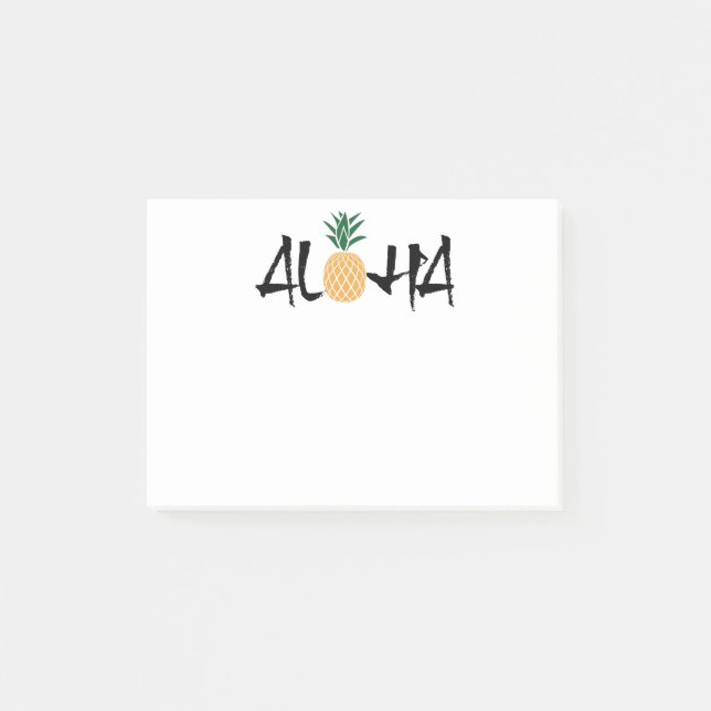 Aloha Pineapple Post-it Notes (Front)