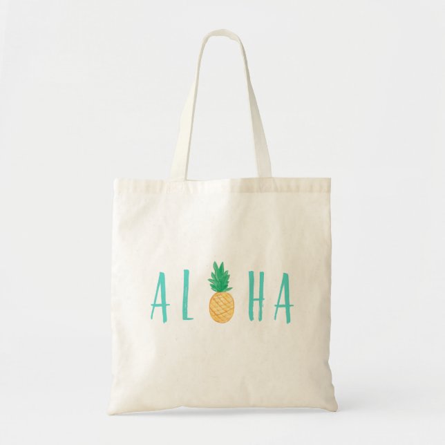 Aloha Pineapple Sac fourre-tout tropical (Devant)