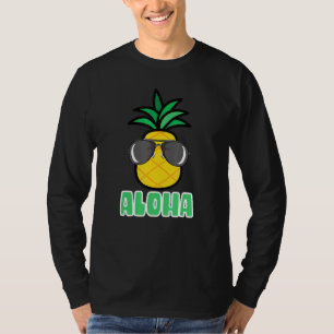 Aloha Pineapple Sunglasses Hawaiian Tiki T-Shirt