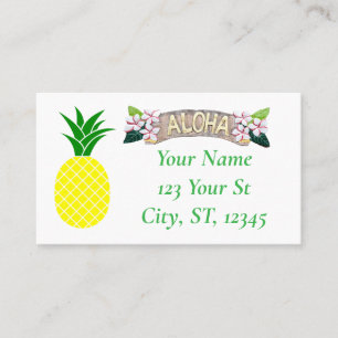 Aloha Pineapple Thunder_Cove Business Card