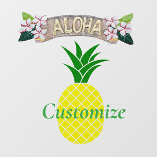 Aloha Pineapple Thunder_Cove Window Cling