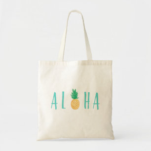 Aloha Pineapple Tropical Tote Bag