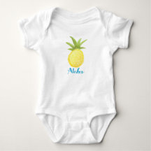 Aloha Pineapple Watercolor Infant Shirt