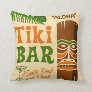 Aloha Poster Throw Pillow