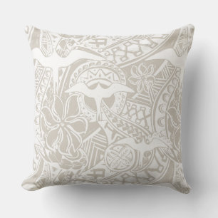 Aloha print Tropical throw pillow