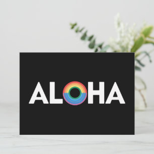 Aloha Rainbow Island Hawaii Pride LGBTQ Invitation