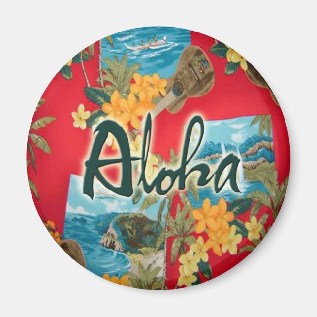 Aloha Red Magnet (Front)