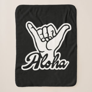 Aloha Shaka Hand, Hang Loose sign Sherpa Blanket
