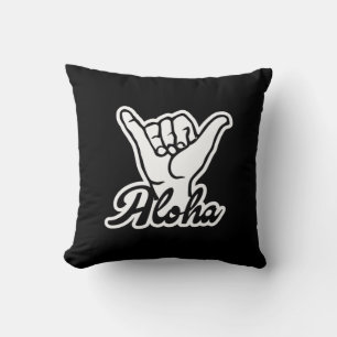 Aloha Shaka Hand, Hang Loose sign Throw Pillow