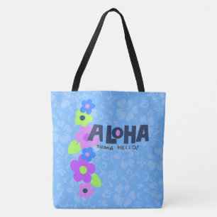 Aloha Signifie Bonjour Hawaiian Hibiscus Beach Sac
