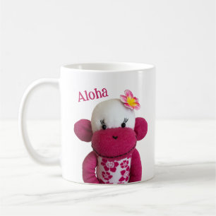 Aloha Sock Monkey(Girl) Coffee Mug