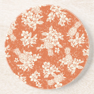 Aloha Spirit: Hibiscus-Pineapple Harmony. Coaster