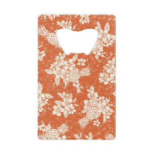 Aloha Spirit: Hibiscus-Pineapple Harmony. Credit Card Bottle Opener