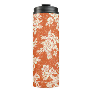 Aloha Spirit: Hibiscus-Pineapple Harmony. Thermal Tumbler