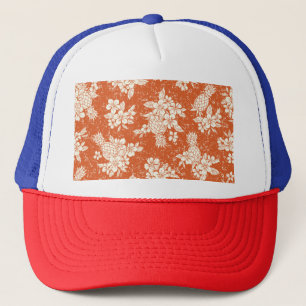 Aloha Spirit: Hibiscus-Pineapple Harmony. Trucker Hat
