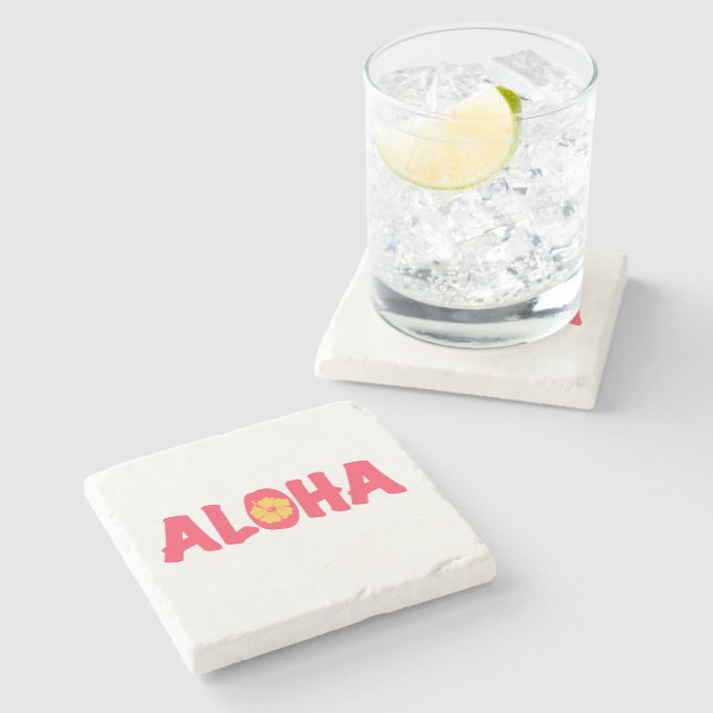 Aloha Stone Coaster (Side)