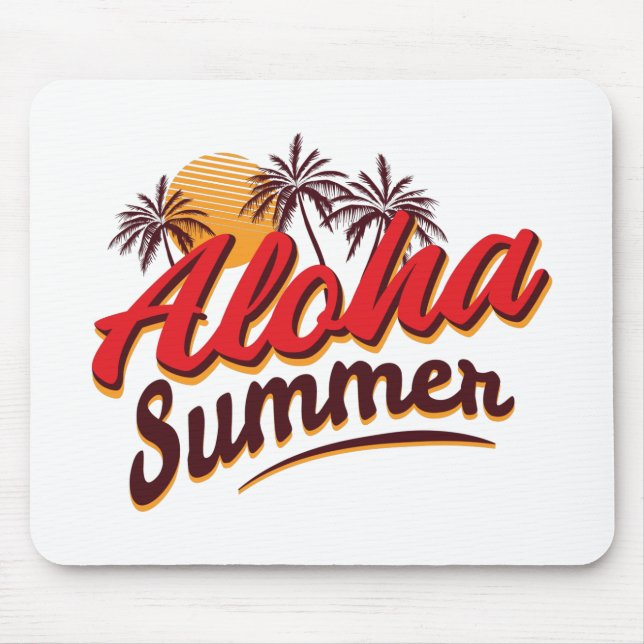 Aloha Summer Mouse Pad (Front)