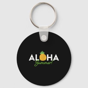Aloha Summer _ Pineapple Lover Cute Funny Hola Vac Keychain