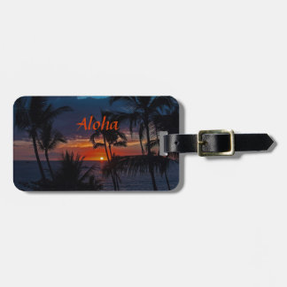Aloha Sunset Luggage Tag