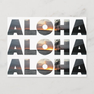 Aloha Sunset Postcard