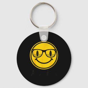 Aloha surf smile sunglasses surfboard reflection keychain